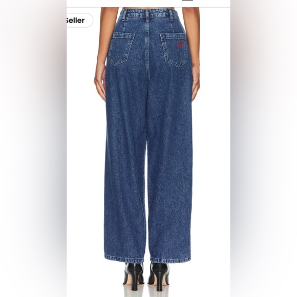 DAMSON MADDER JEANS- Vintage wash sailor wide leg jeans - US 4 - Picture 3 of 5